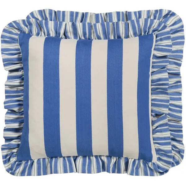 Berkeley Stripe Kudde 43x43 cm Cobalt