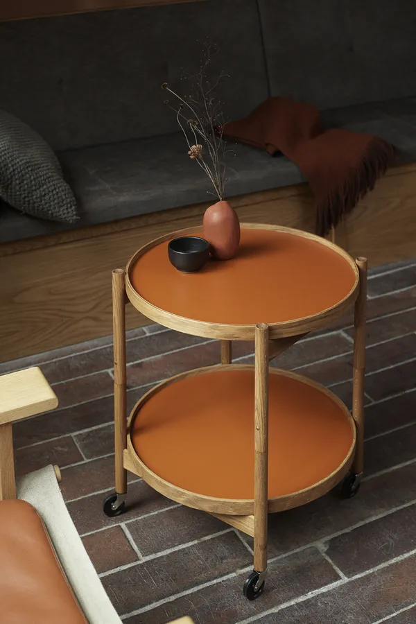 Bølling Bakkebord Ø50 cm Olieret Eg / Lerfarvet
