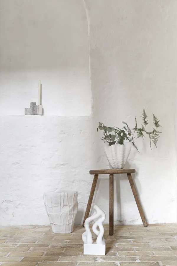Shell Vase Off-white 22 cm