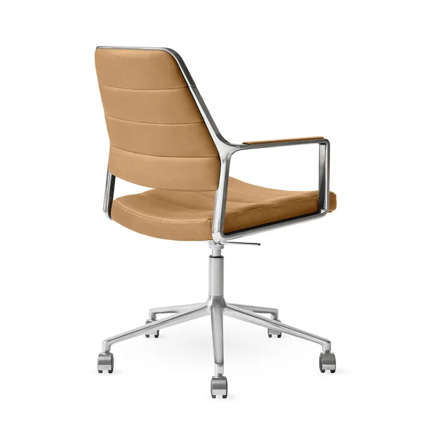 455+ Svingstol Med hjul Camel Leather