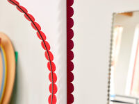 Arcs Spejl Ø60 cm Rødt