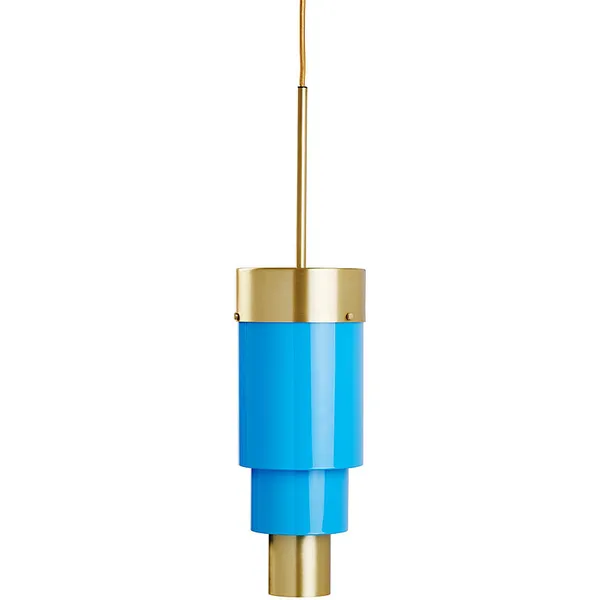 A-spire Pendel Messing / Opalblå