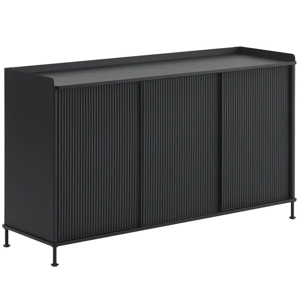 Enfold Skænk 45x148 cm Sort / Antracitgrå