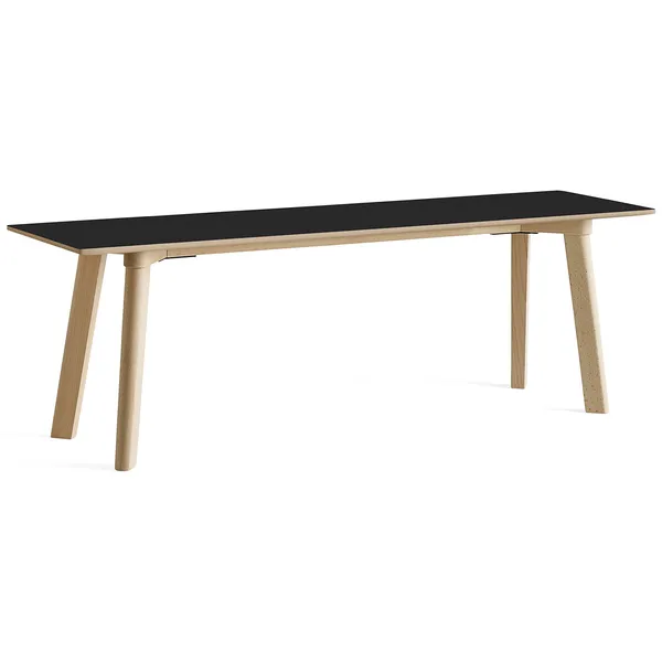 CPH Deux 215 2.0 Bænk 140 cm Sort / Ubehandlet Bøgetræ