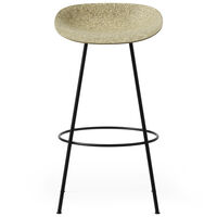 Mat Barstool 75 cm Seaweed / Black