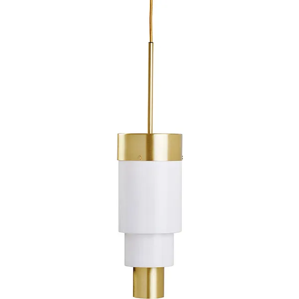 A-spire Pendel Messing / Opal White