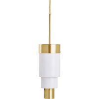 A-spire Pendel Messing / Opal White