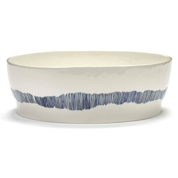 Feast Salad Bowl 285 cm White / Blue