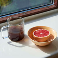 Glass Kaffemugg M Klar