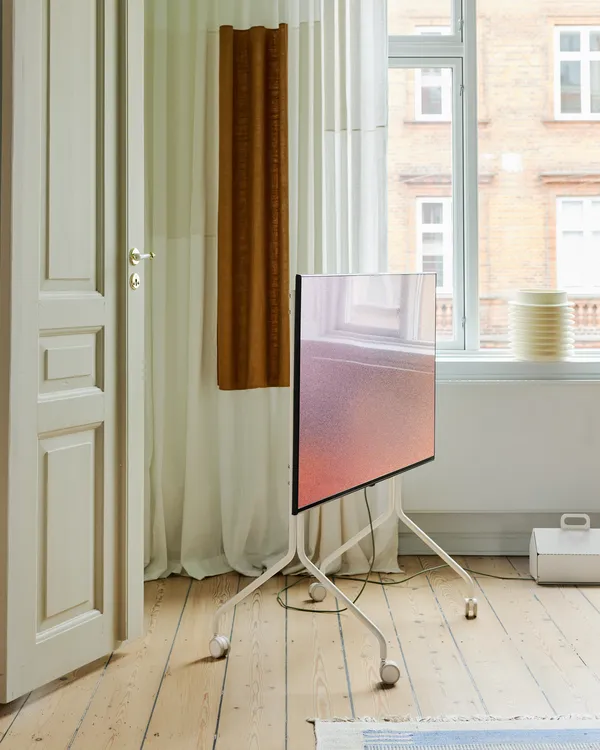 Moon Rollin' Tv Stand Pearl