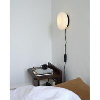 Opa Væglampe Opal/Sort
