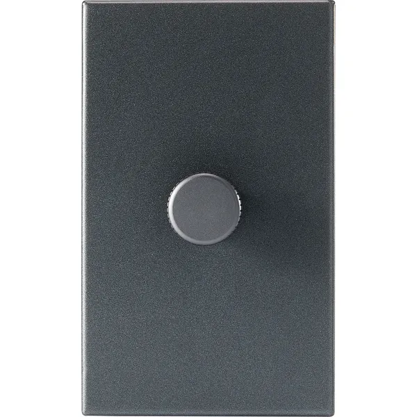 Single Rotary Wall dimmer Graphite