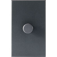 Single Rotary Wall dimmer Graphite