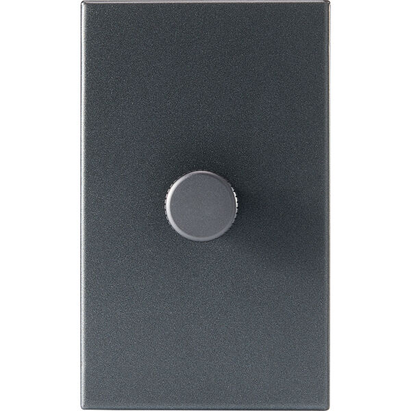 Single Rotary Wall dimmer Graphite