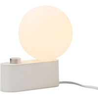 Alumina Table Lamp with Sphere IV White