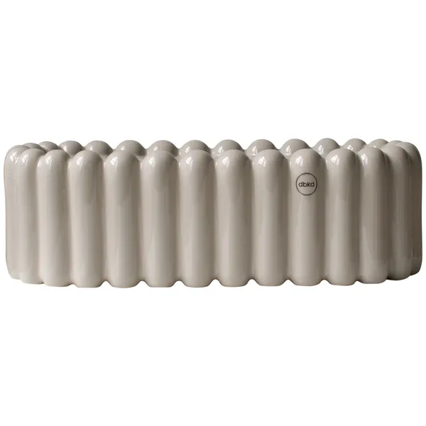 Mist Oval Krukke Small Taupebrun
