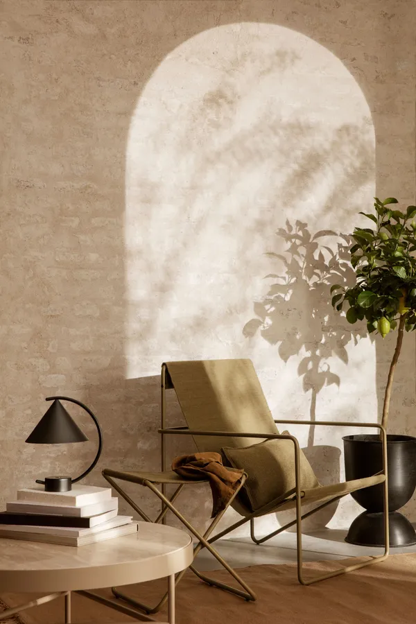 Travertine Sofabord Cashmere Ø705 cm