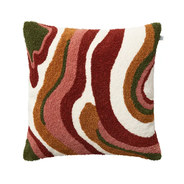 Sagar Tyynynpäällinen Silmukkanukkakangas 50x50 cm Rust/Rose