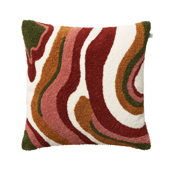 Sagar Tyynynpäällinen Silmukkanukkakangas 50x50 cm Rust/Rose