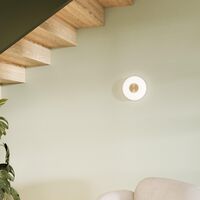 Glint Vegglampe Liten Opalhvit/Messing
