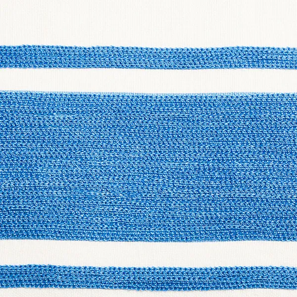 Embroidery Center Striped Linen/Cotton Tyyny 40x60 cm Sininen/Luonnonvalkoinen