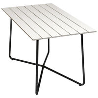 B25A Bord White lacquered Eik / Sort