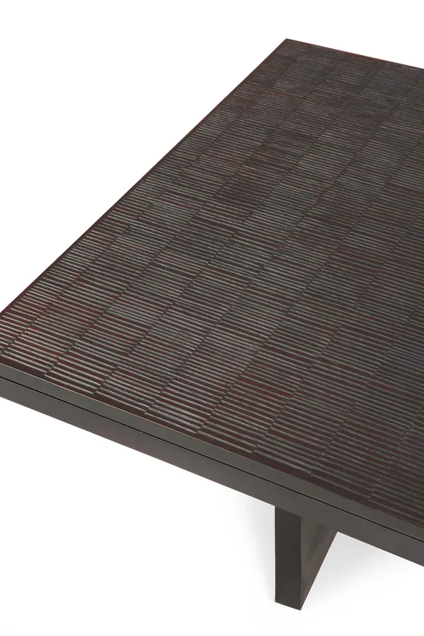 Grooves Sohvapöytä Tiikki 65x135 cm