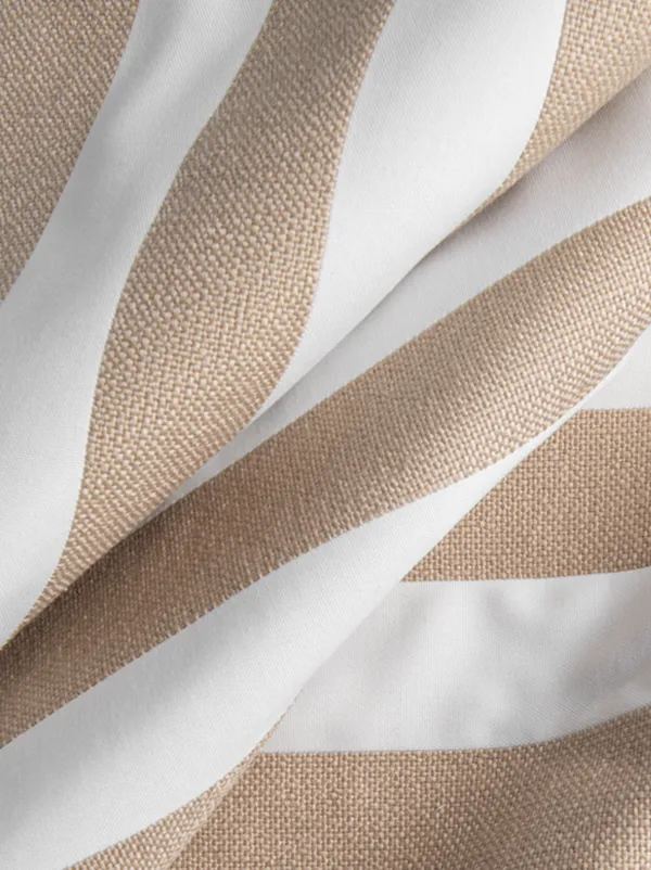 Wide Stripe Lasinaluset 10x10 cm 4-pakkaus Beige