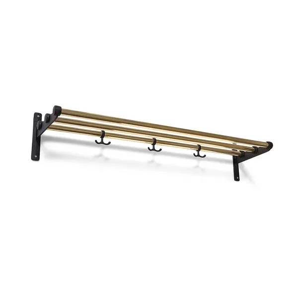 Nostalgi Hat Rack/Shoe Rack Black Fittings Hattehylle Svart Messing