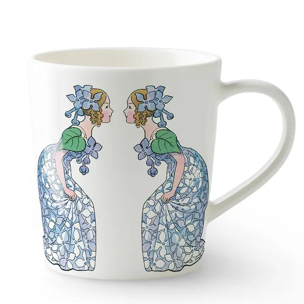 Elsa Beskow Krus 40 cl Hvidt / Syrenfarvet