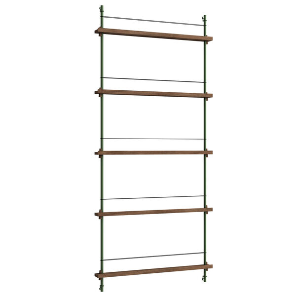 Magazine Hylly 85x188 cm Savustettu Tammi/Vihreä