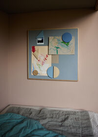 Opslagstavle Magnetisk 512x512 cm Blå