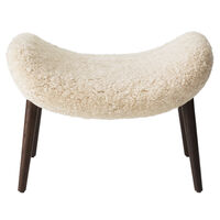 Lodge Fotskammel Mörk Ek / Curly 09 Off-White