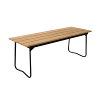 Penkki 8 110 cm Teak / Musta Teräs