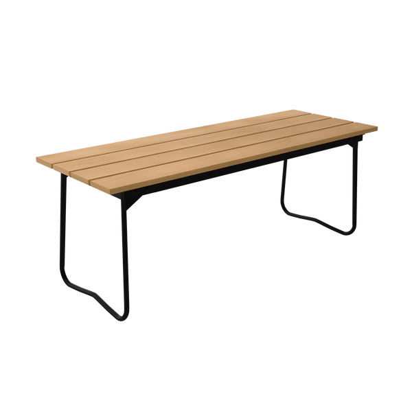 Bænk 8 110 cm Olieret Eg / Sort Stål