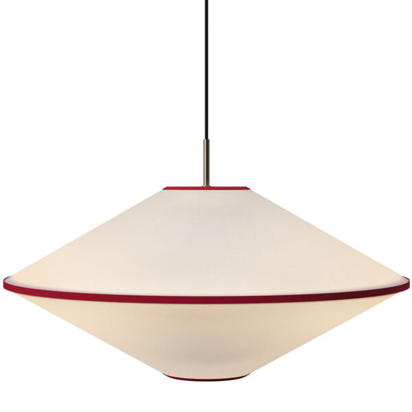 Tafta Pendel Ø65 cm Rød/Offwhite