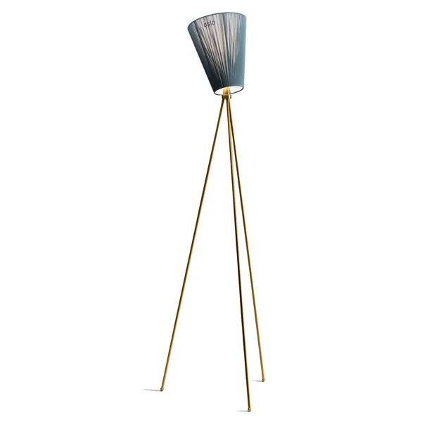 Oslo Wood Gulvlampe Jubileumsmodell Gold/Green