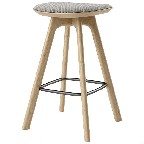 Pauline Barstol 65 cm Oljad Ek / Hallingdal Grå
