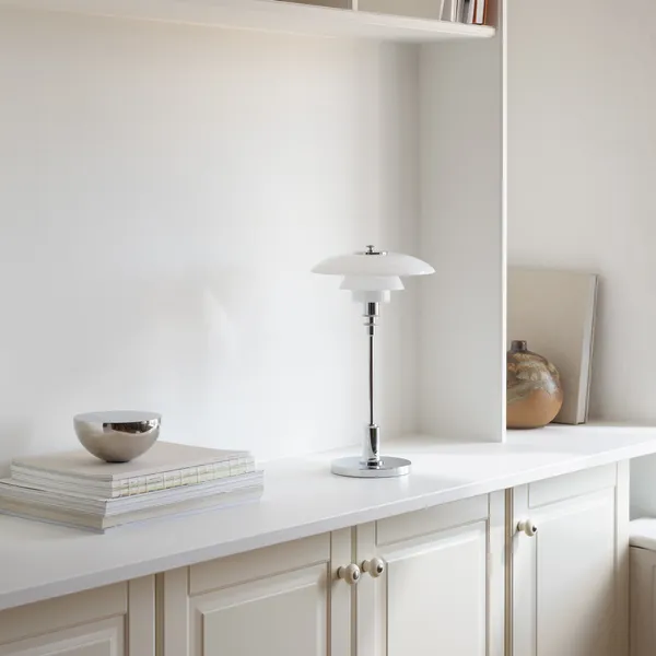 PH 2/1 Bordslampa Portabel Krompläterad