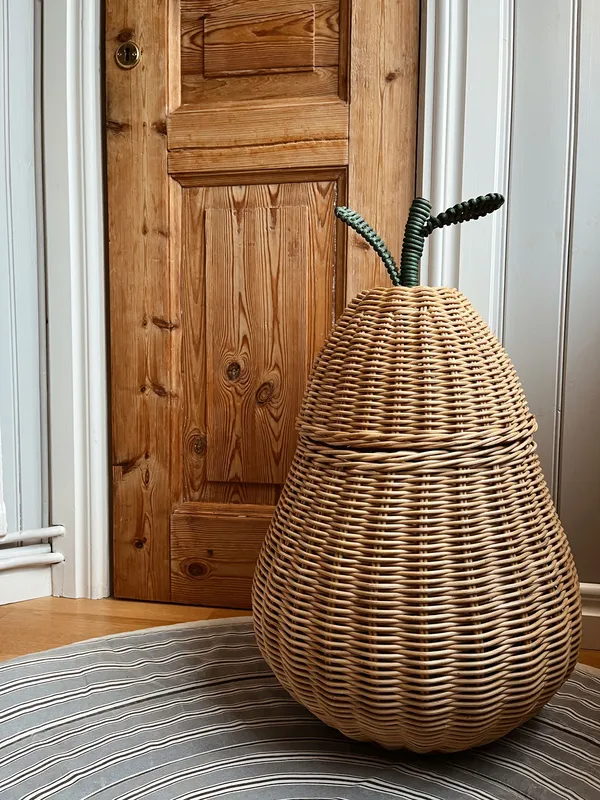 Pear Flätad Förvaringskorg Stor