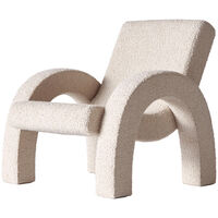Arco Loungefåtölj Liten Bouclé Beige