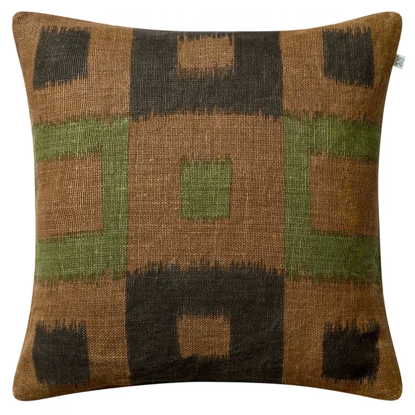 Vicky Kuddfodral 50x50 cm Taupe / Brown / Cactus Green