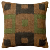 Vicky Kuddfodral 50x50 cm Taupe / Brown / Cactus Green