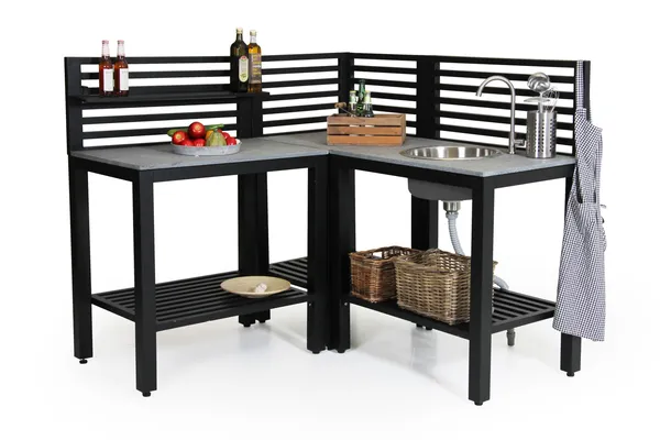 Bellac Outdoor Kitchen Corner Black