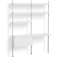 Pier System 12 2 columns PS White / Aluminium
