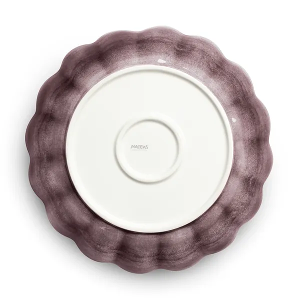 Oyster Skål 31 cm Plommon