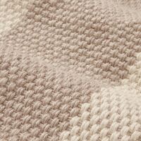 Checked Jute Matta 70x130 cm Beige/Natural