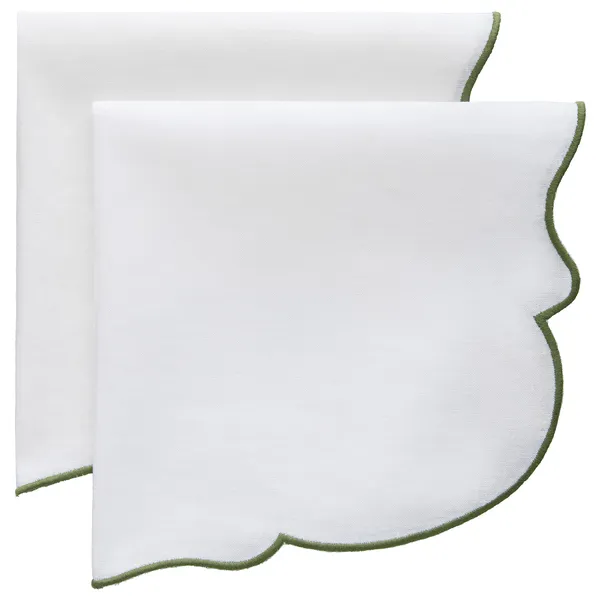 Gia Servetti 45x45 cm 2 kpl:n pakkaus Valkoinen / Vihreä