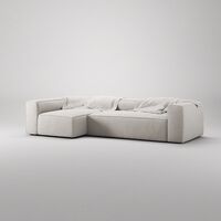 Grand 4-Personers Sofa Divan Venstre Moon White