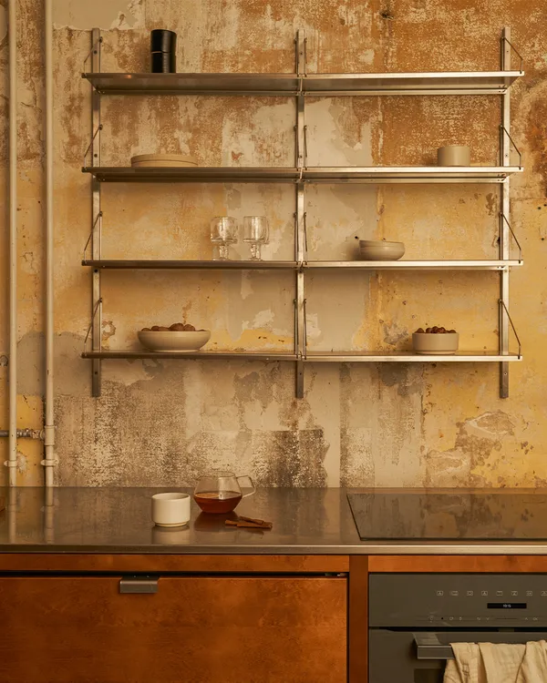 Library Hylde 108x825 cm Rustfrit Stål